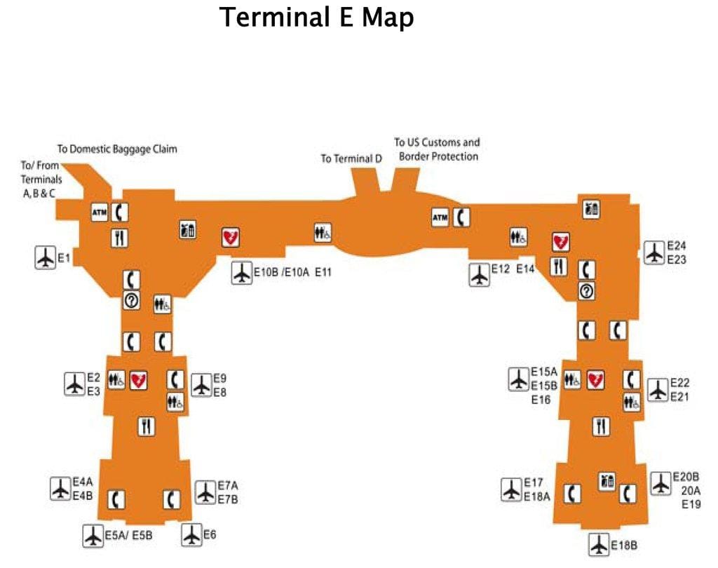 Houston airport terminal e göster