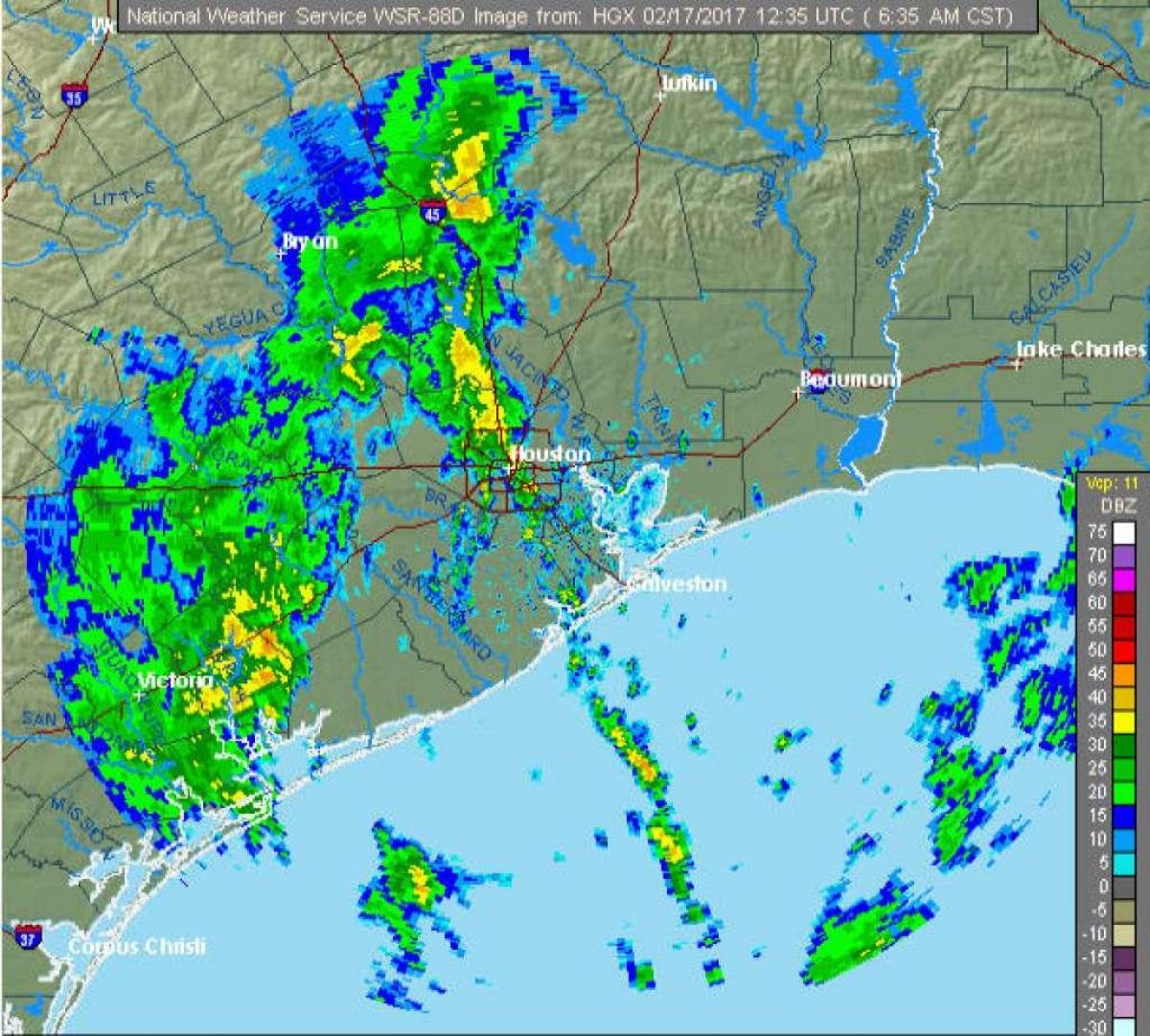 yağmur harita Houston