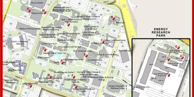 Houston Üniversitesi haritası