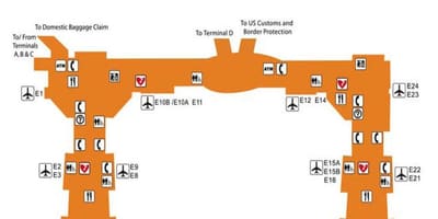 Houston airport terminal e göster