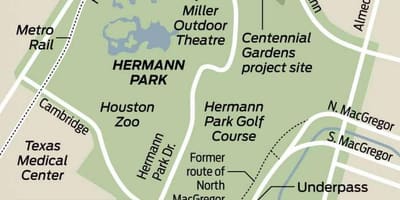Hermann park haritası