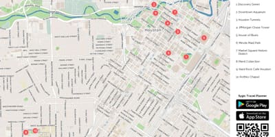 Houston turistik haritası